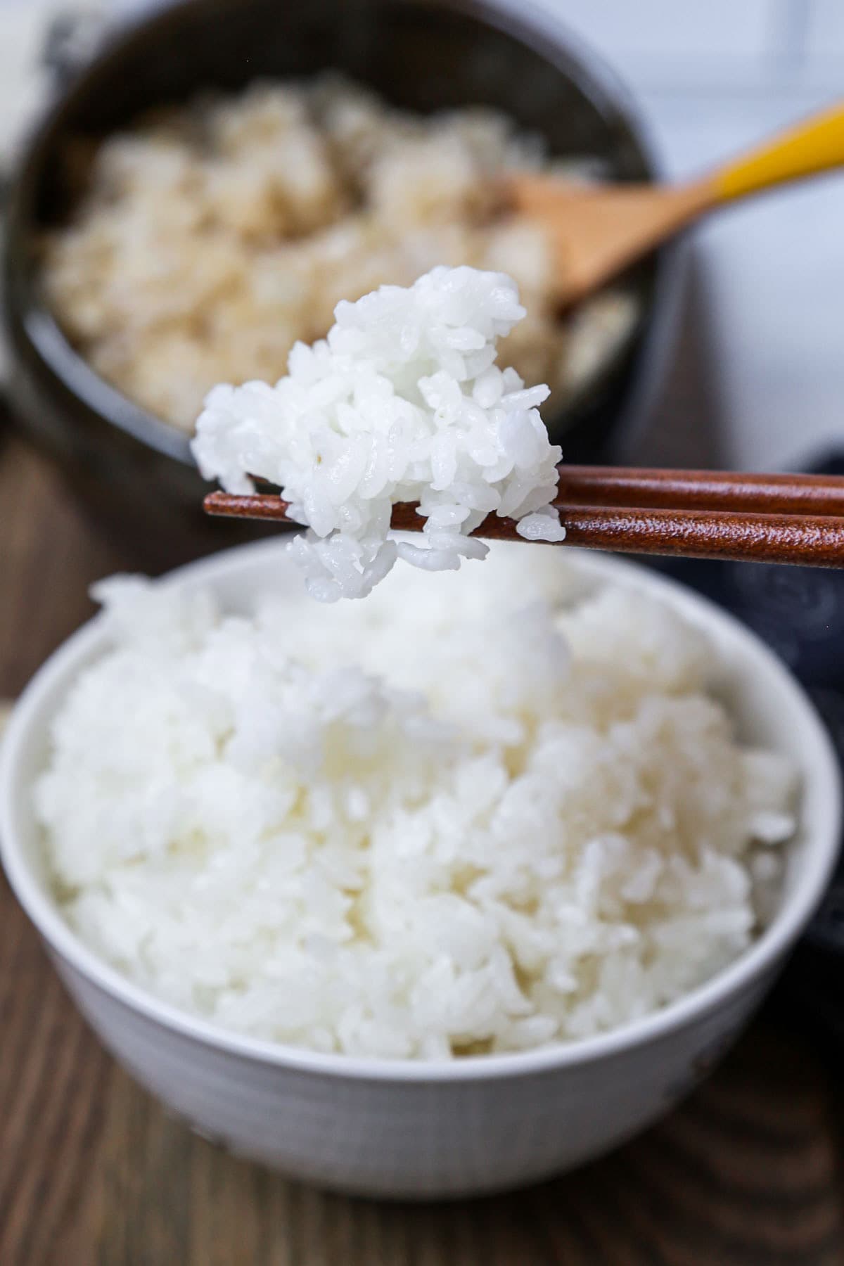 cooked short grain white rice