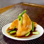 japanese teriyaki chicken with scallions