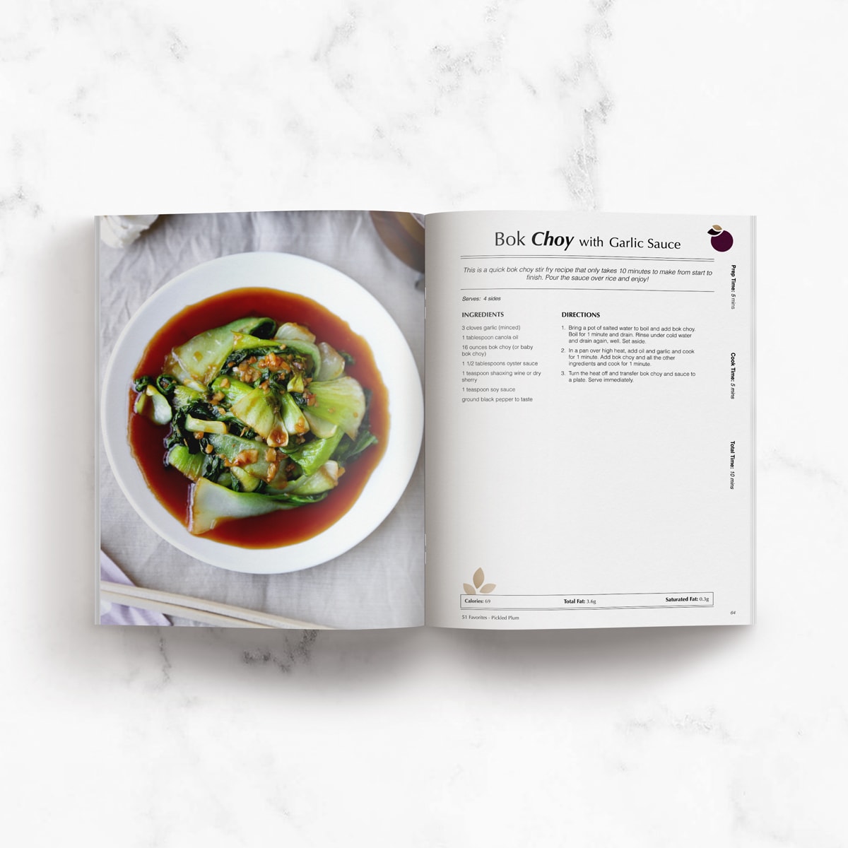 51 Recipes Cookbook Page Featuring Recipe