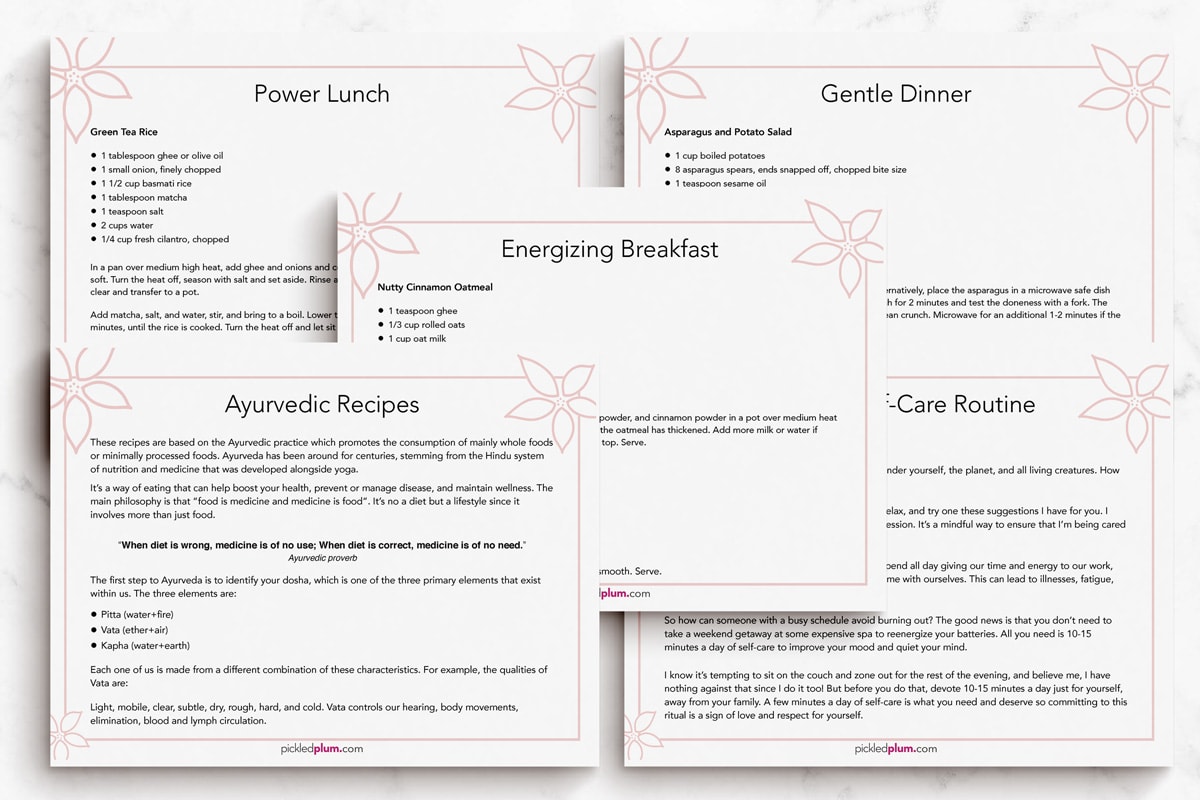 Mindful Eating Guide Pages