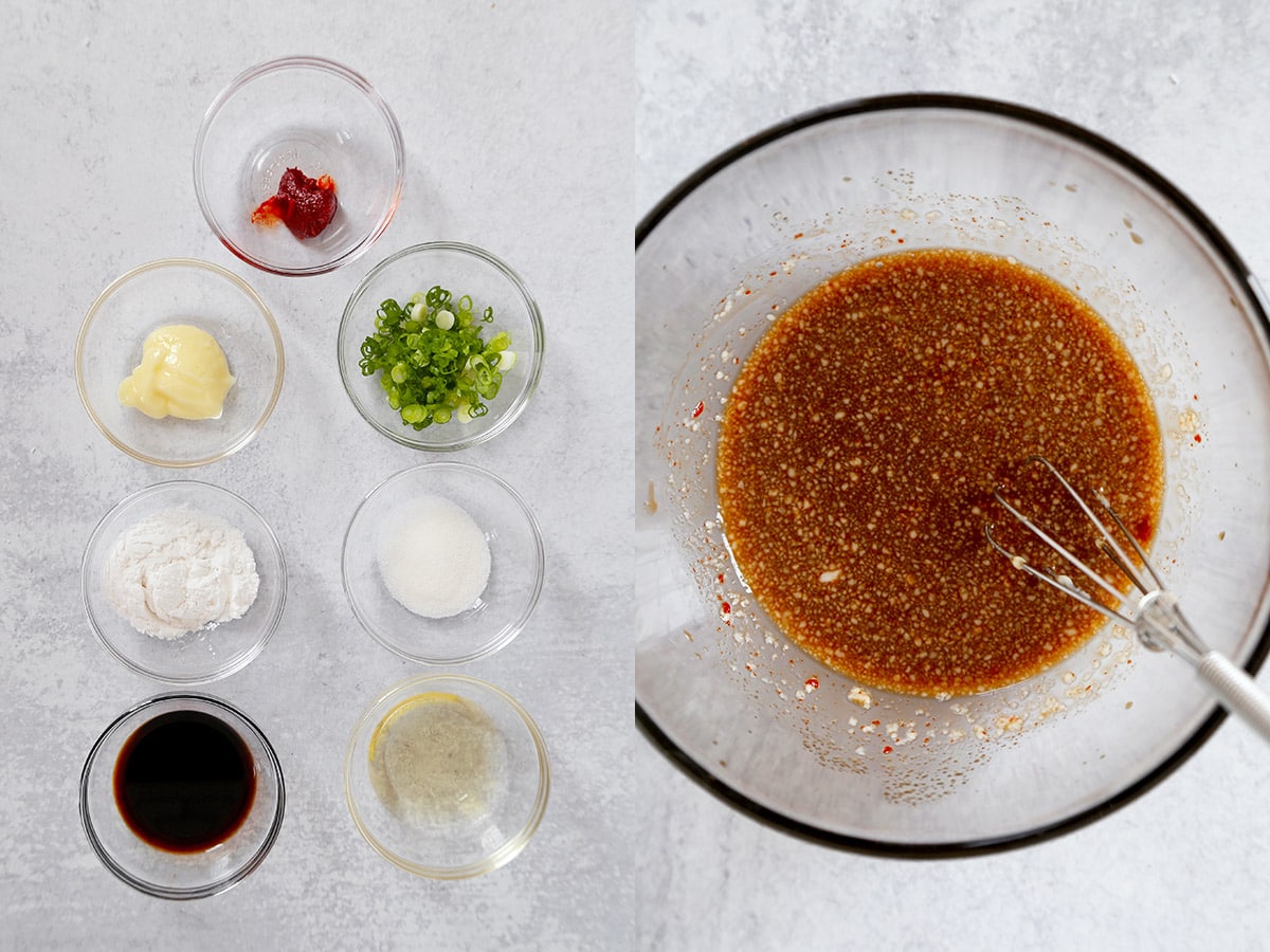 Ingredients for gochujang sauce