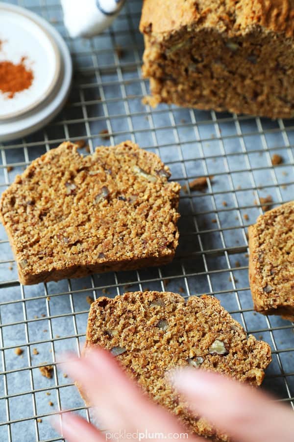 Vegan Banana Bread - plant based banana bread that's moist and just the right amount of sweetness.