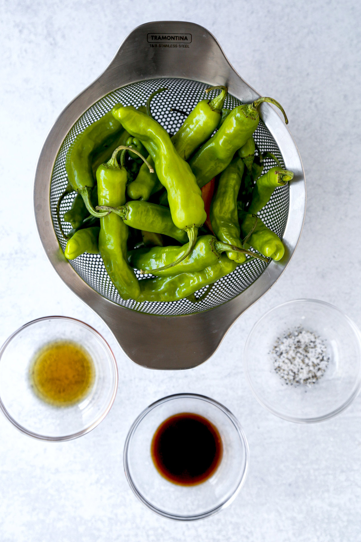 Ingredients for Shishito Peppers