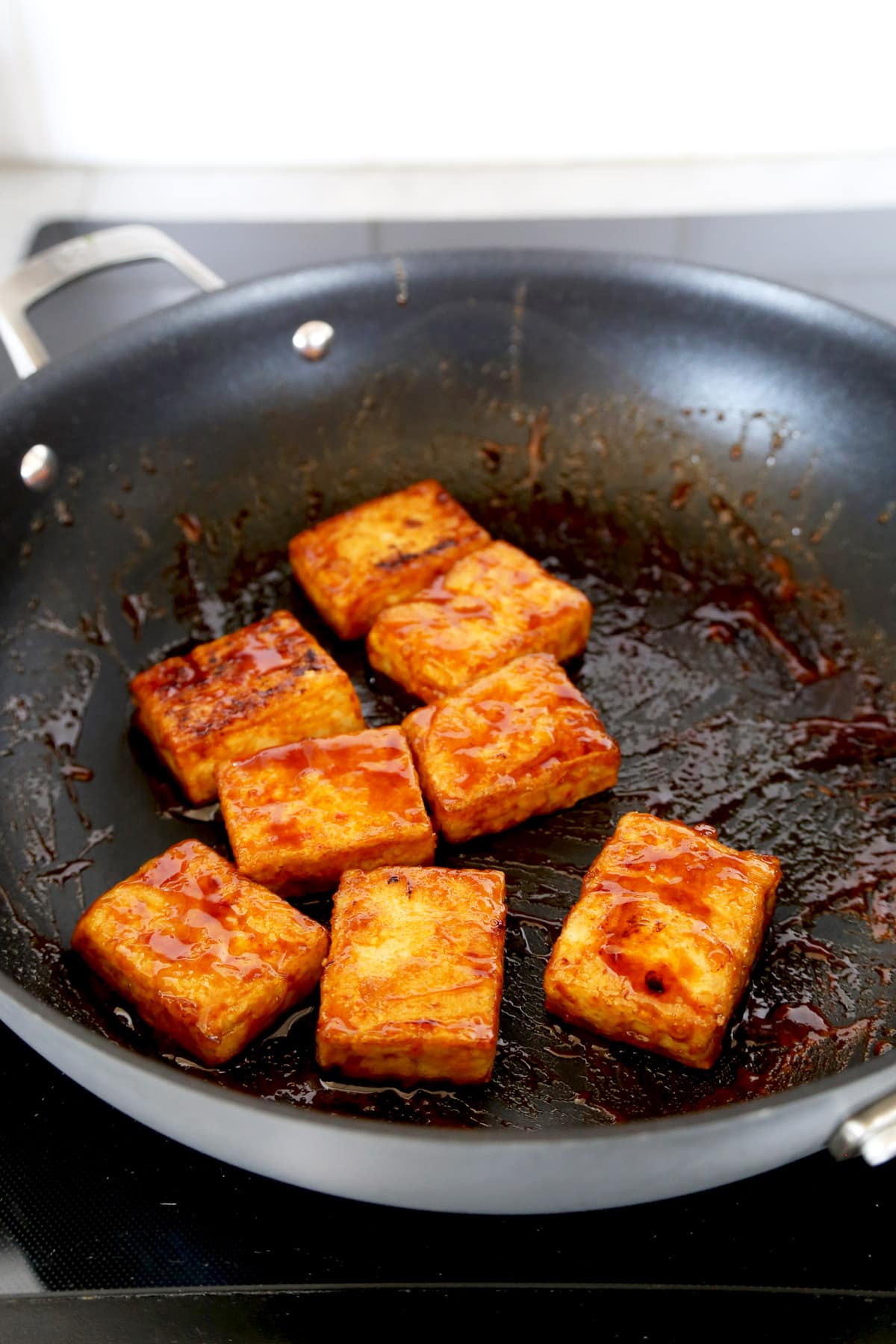 Pan fried tofu steaks
