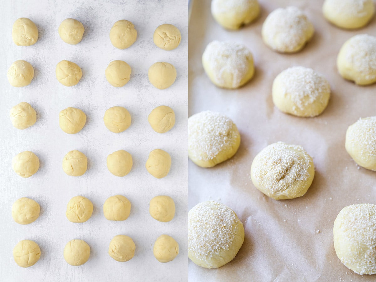 pandesal dough balls