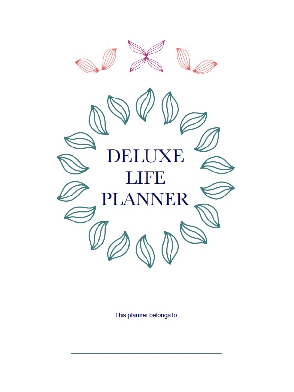 Deluxe Life Planner Printable