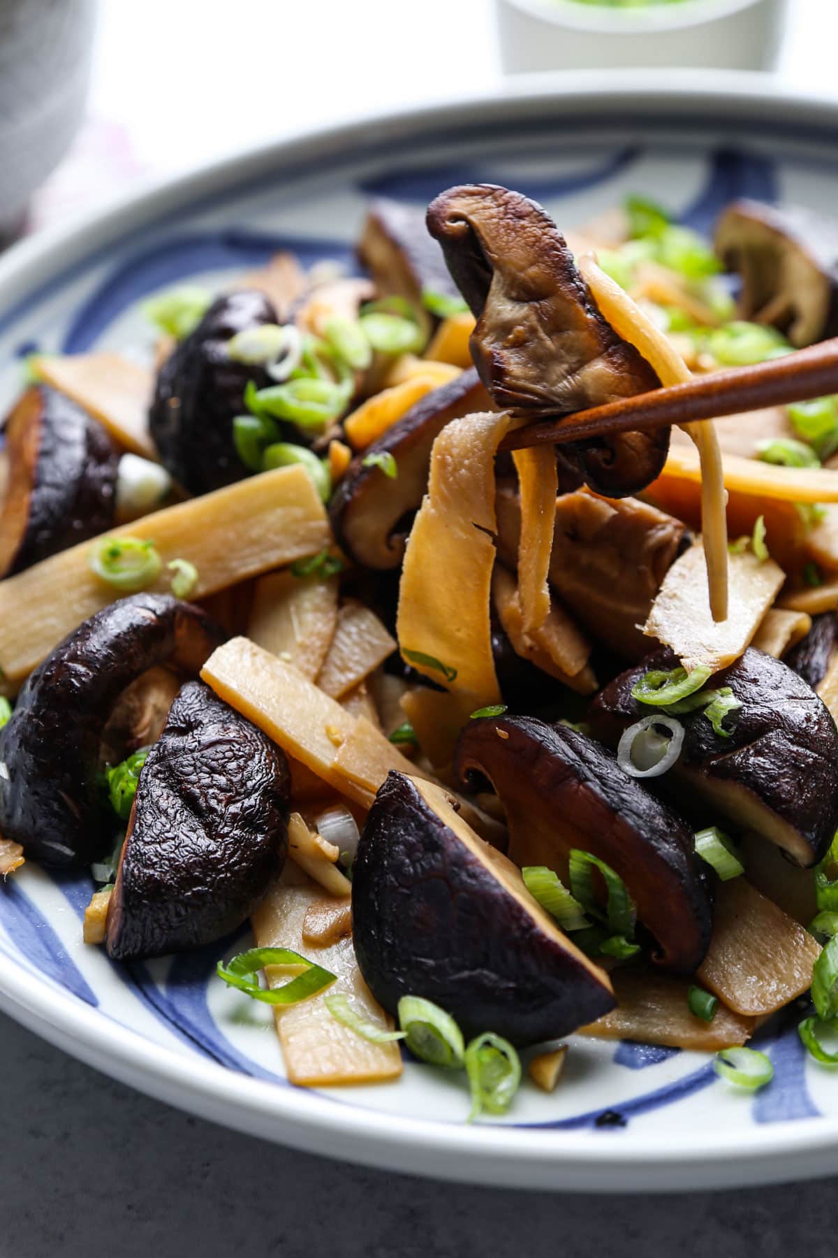 shiitake mushrooms bamboo stir fry