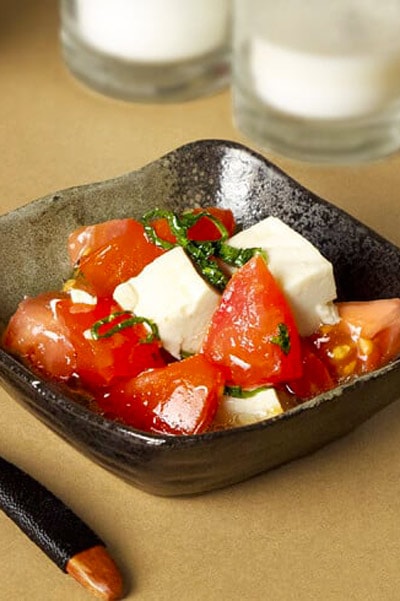 Tofu and tomato salad