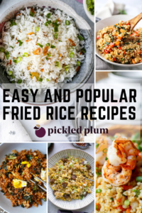 Numerous stir fry rice recipes