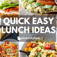 quick, healthy and easy lunch ideas